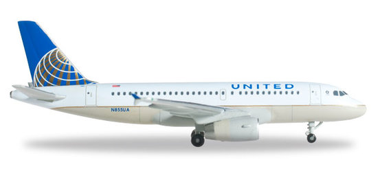 Die Airbus A319 United Airlines